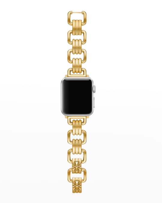 Tory Burch Eleanor Gold Tone Stainless Steel Apple Watch Bracelet 38 41mm Neiman Marcus