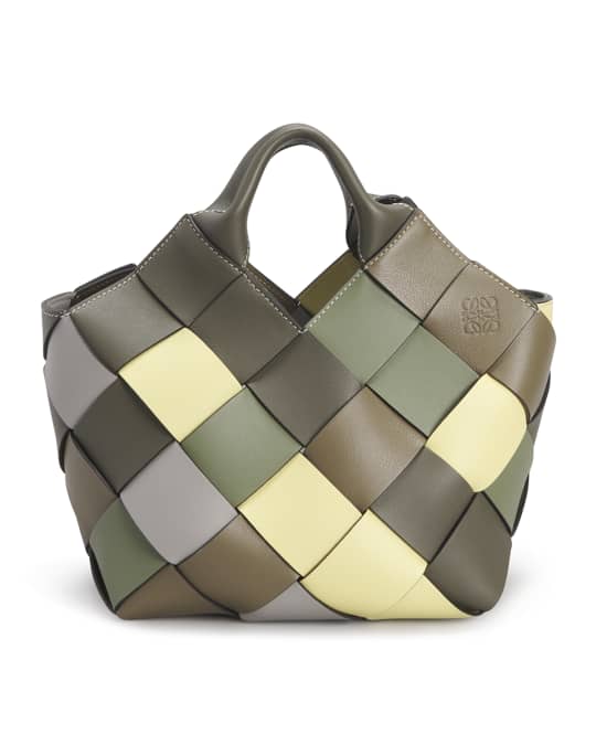 x Paula s Ibiza Colorblock Woven Basket Crossbody Bag