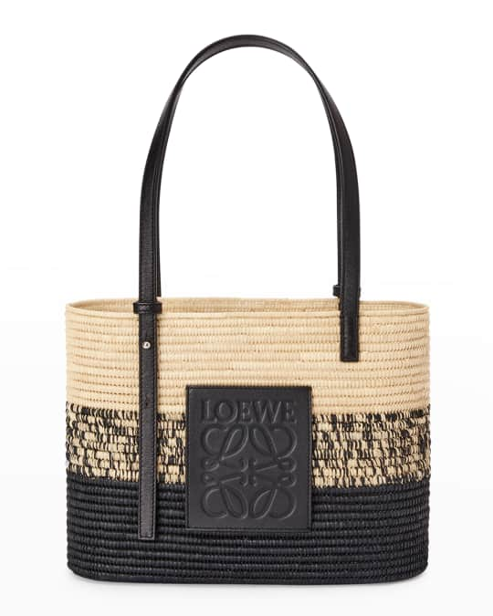 Buy Loewe Tote Bags On Sale - Square Basket bag in degrade raffia