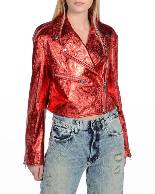 Neiman marcus best sale red leather jacket