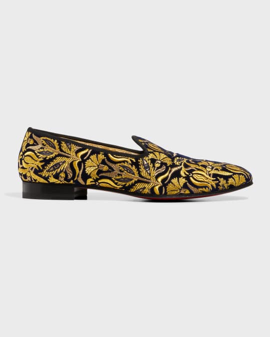 Gold christian louboutin mens top