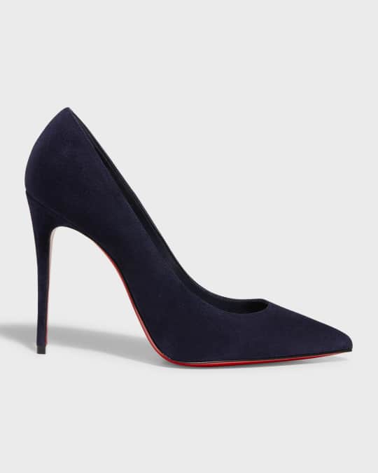 Navy blue deals red bottom heels