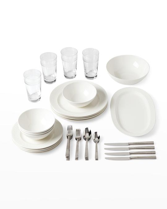 kate spade new york 38-Piece Wickford Dinnerware Set | Neiman Marcus