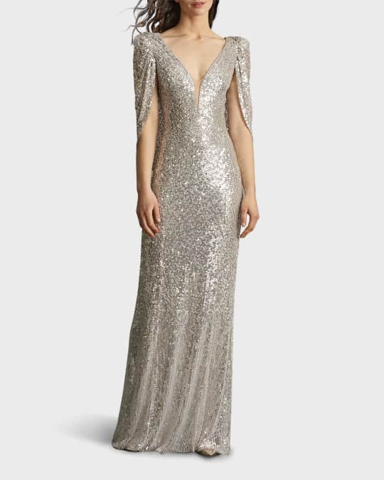 Jenny Packham Tulip Bead Embellished Gown Neiman Marcus