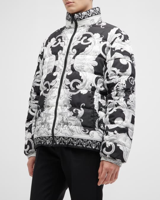 Mens versace hot sale puffer jacket