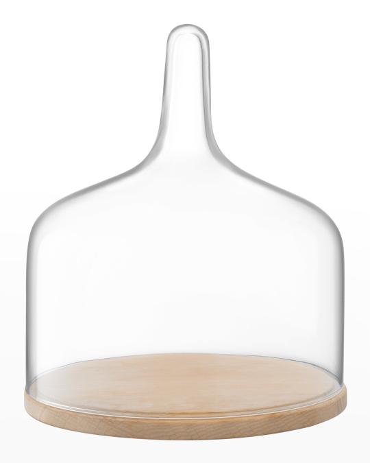 LSA Cloche Dome & Oak Vase | Neiman Marcus