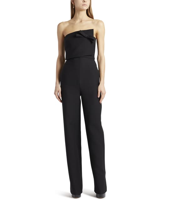 男の子向けプレゼント集結 Valentino Crepe Wide-Leg Strapless Asymmetric Garavani サロペット・オーバーオール・オールインワン