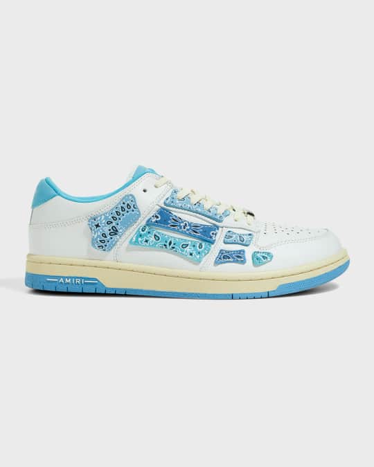 Amiri Men's Bandana Skeleton Leather Low-Top Sneakers