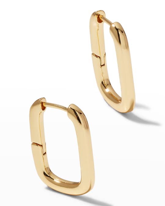 FALLON Snap U-Hoop Earrings, Gold | Neiman Marcus