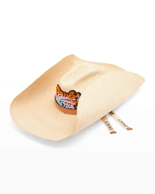 Loewe x Paula's Ibiza Straw Cowboy Hat | Neiman Marcus
