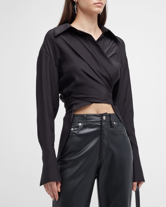High low shop wrap top