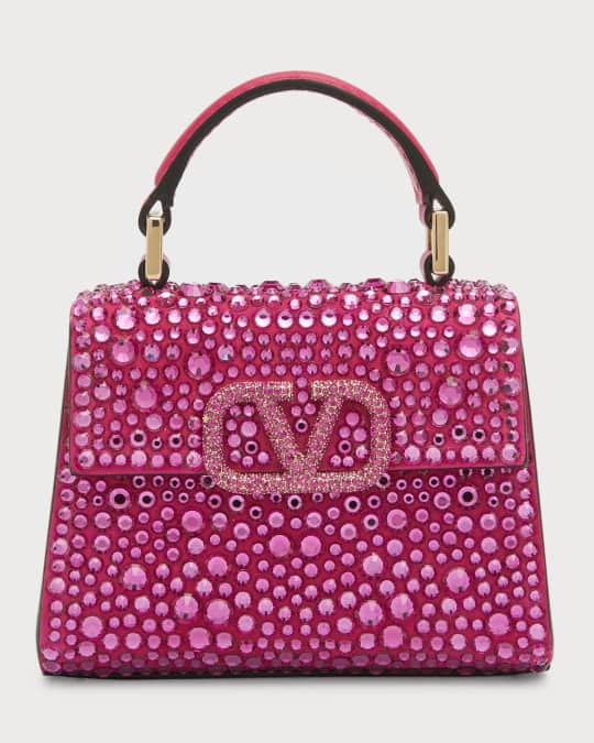 Valentino Garavani Outlet: VSling micro bag in patent leather - Orchid