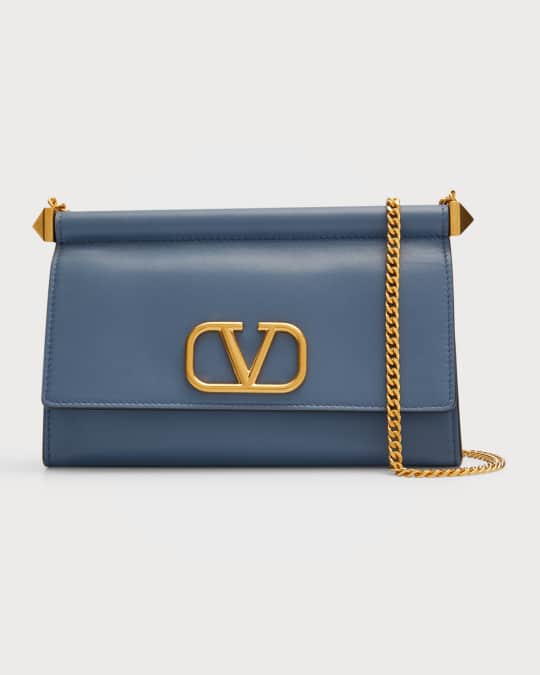 skammel håndjern Kronisk Valentino Garavani VLOGO Flap Leather Shoulder Bag | Neiman Marcus