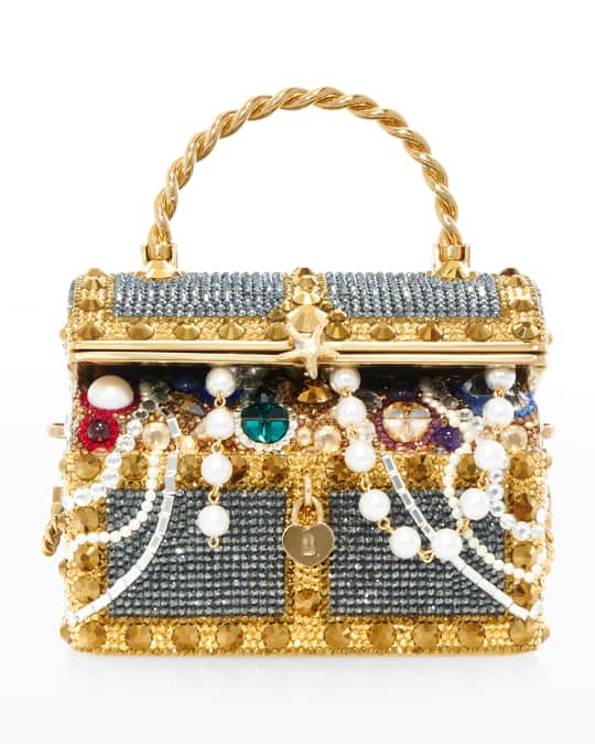Judith Leiber Couture Treasure Chest Crystal Minaudiere | Neiman Marcus