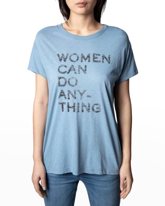 Zadig et voltaire girl can do anything t shirt top