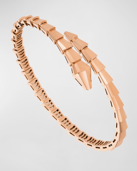 BVLGARI Rose Gold Serpenti Viper Bracelet Size Medium Neiman Marcus