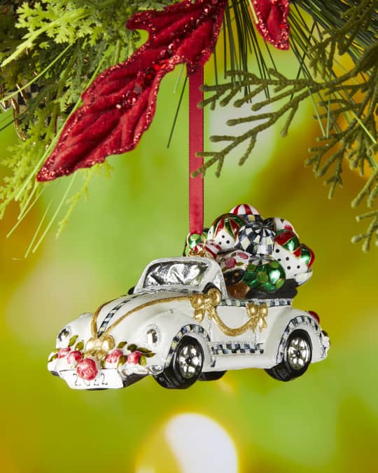MacKenzie Childs Holiday Wedding Day Glass Ornament Neiman Marcus