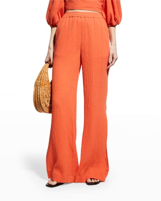 SIMKHAI Embry Cotton Gauze Pants Neiman Marcus