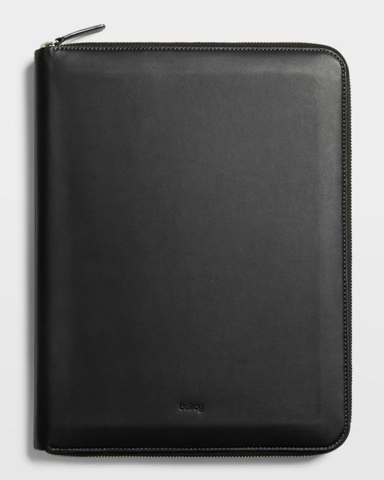 Bellroy Men's Work Folio A5 Leather Zip Tech Organizer Case