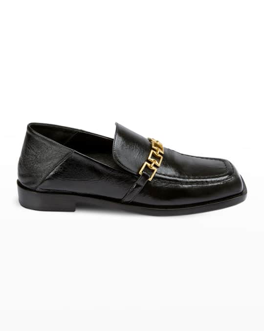 MANU ATELIER The Tap Napa Chain Loafers | Neiman Marcus