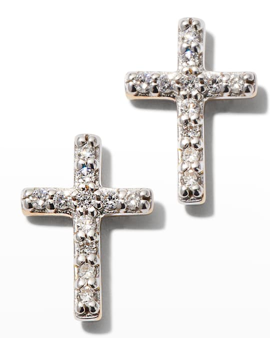 Kendra Scott Cross Stud Earrings, Gold Neiman Marcus