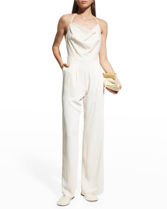 Neiman marcus white jumpsuit discount