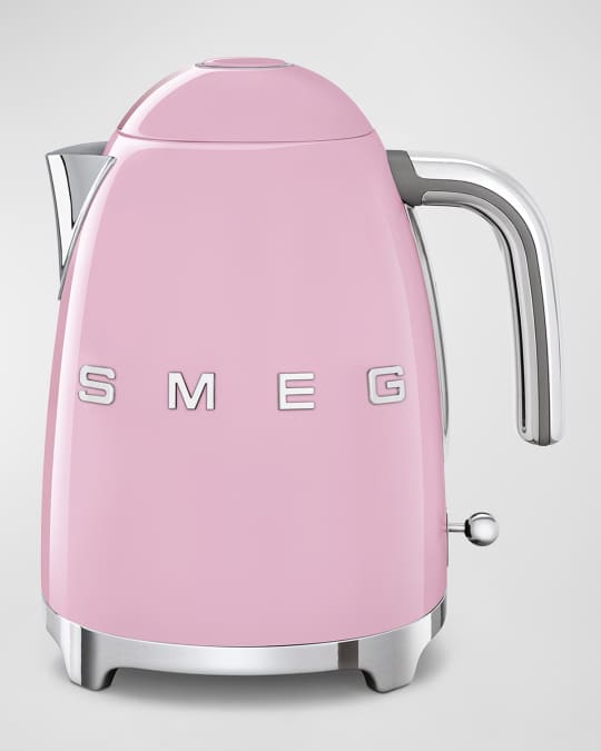 Retro Electric Kettle, Polished White