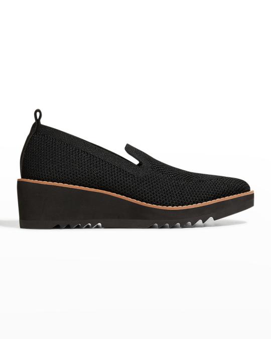 Eileen Fisher Lindy Knit Slip-On Loafers | Neiman Marcus display picture 3