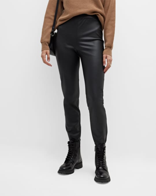 Max Mara Leisure Ornella Skinny Coated Jersey Trousers | Neiman Marcus