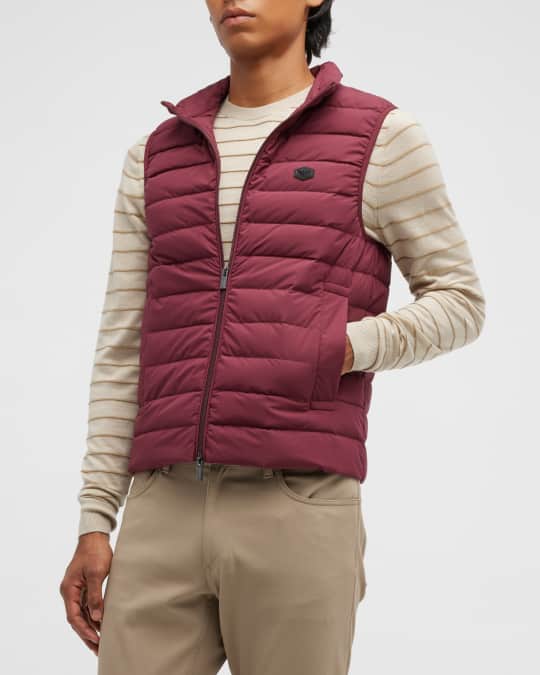 Emporio Armani Men's Quilted Nylon Down Puffer Vest Neiman Marcus