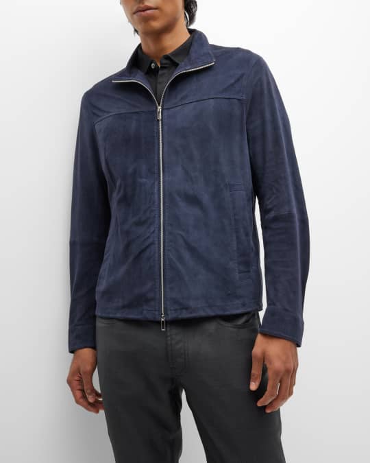 Armani suede jacket hot sale