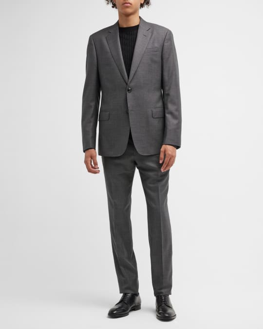 Giorgio Armani Men's Birdseye Wool Suit | Neiman Marcus