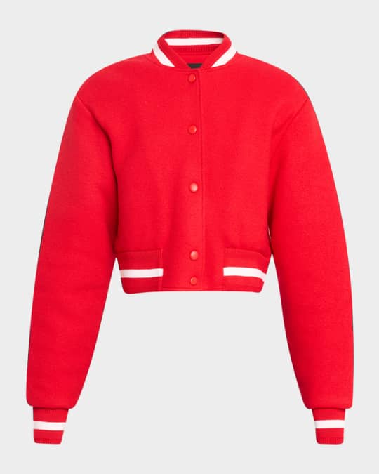 【関税＆送料込み】Givenchy Red Wool Coat GIVENCHY Size 40 Red Polyester / Cotton Zip Up Bomber Jacket