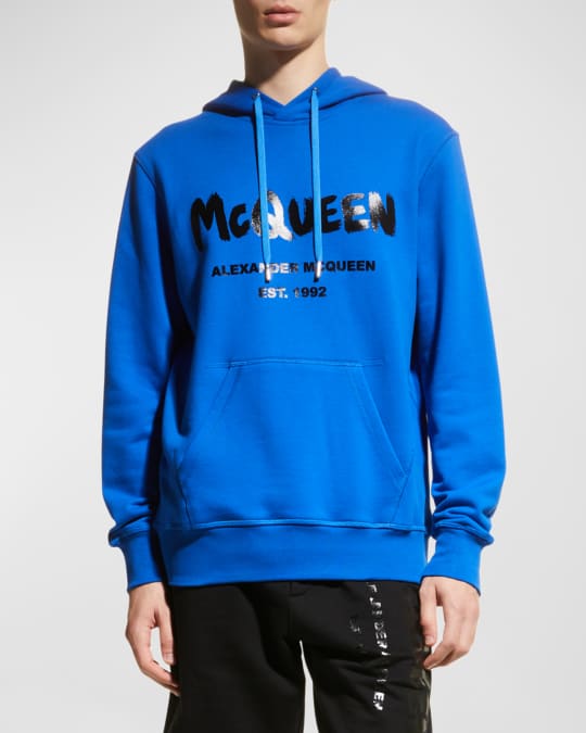 Alexander McQueen Hoodies colored in Blue