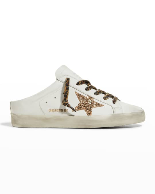 Golden Goose Superstar Sabot Glitter Slide Sneakers | Neiman