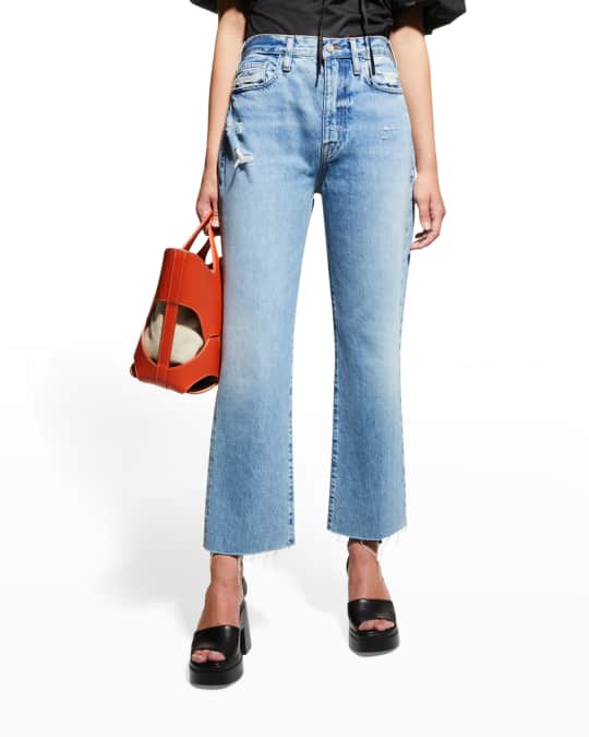 Frame raw clearance hem jeans