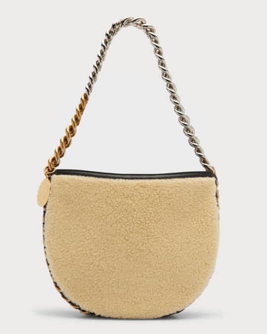Medium Faux Fur Chain Shoulder Bag