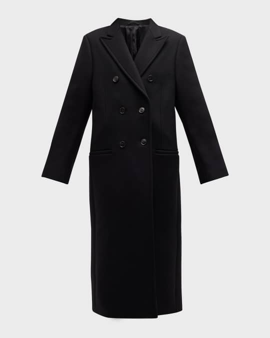 Toteme Long Tailored Wool Overcoat | Neiman Marcus