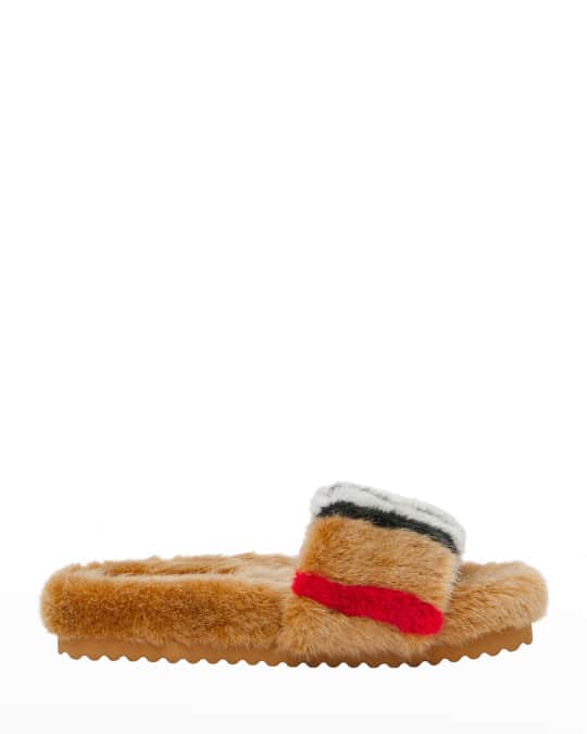 Faux fur slides for best sale toddlers
