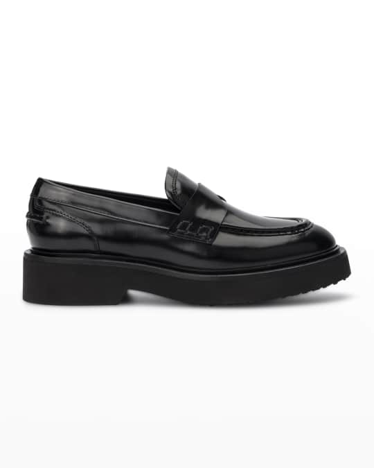 Aquatalia Marice Croco Penny Loafers Neiman Marcus