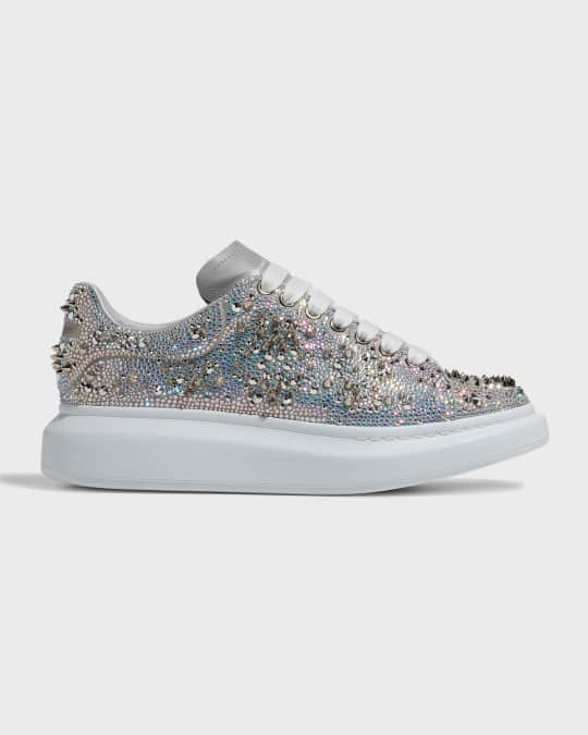 Alexander McQueen Men s Oversized Larry Crystal Spike Embellished Sneakers Neiman Marcus