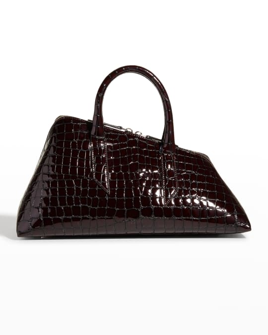 The Attico ハンドバッグ The Attico Asymmetrical Mock-Croc Top Handle Bag | Neiman Marcus