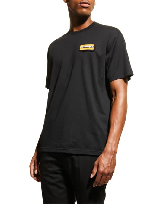 Burberry Men's Kay Crew T-Shirt with Logo Patch | Neiman Marcus