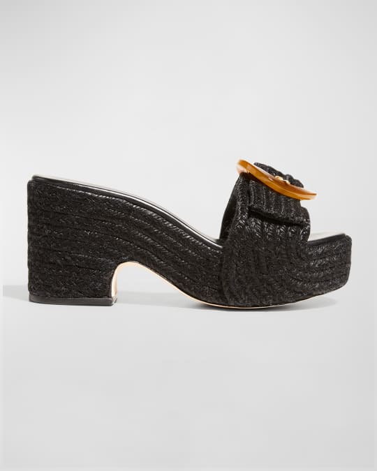 Cleia Jute Buckle Platform Sandals