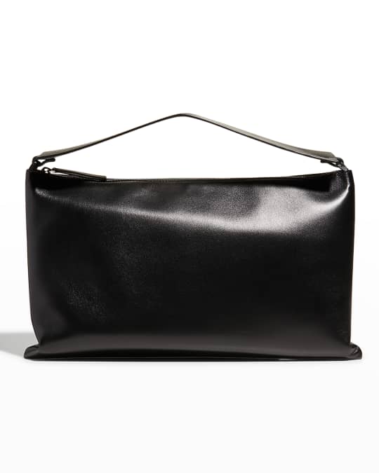 Emy Zip Leather Top-Handle Bag