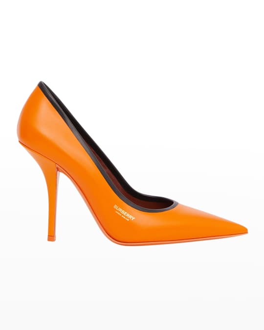 Aubri 100mm Patent Leather Pumps