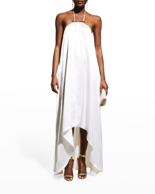 Ramy Brook Jupiter High-Low Halter Dress | Neiman Marcus