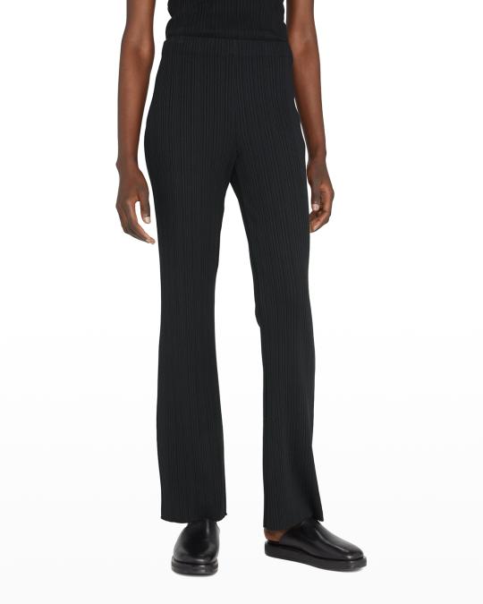 Vince Ribbed Flare Pants | Neiman Marcus