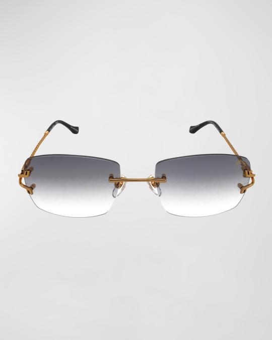 Vintage Frames Company Men's VF Bal Harbour Rectangle Rimless ...