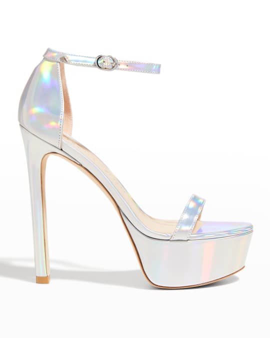 Nudist Hollywood Iridescent Platform Sandals